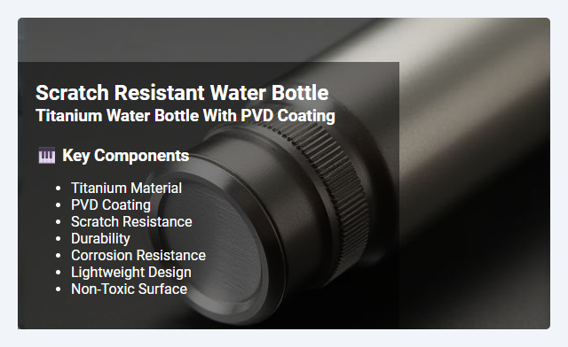 Titanium Water Bottles with PVD Coating: Scratch Resistance Benefits and Key Features