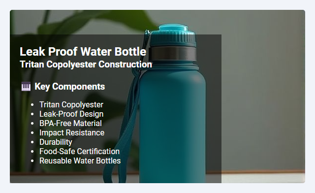 Tritan Copolyester Construction for Leak-Proof Water Bottles: Properties, Benefits, and Applications