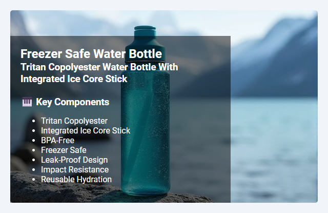 Tritan Copolyester Water Bottles with Integrated Ice Core Sticks: Features, Benefits, and Freezer Safety