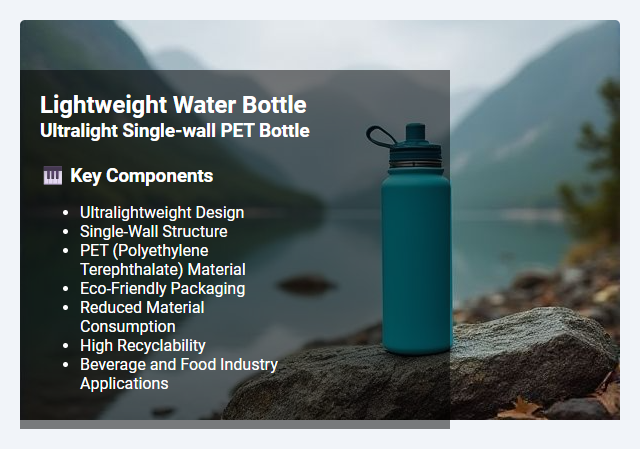 Ultralight Single-Wall PET Bottle: Features, Benefits, and Applications