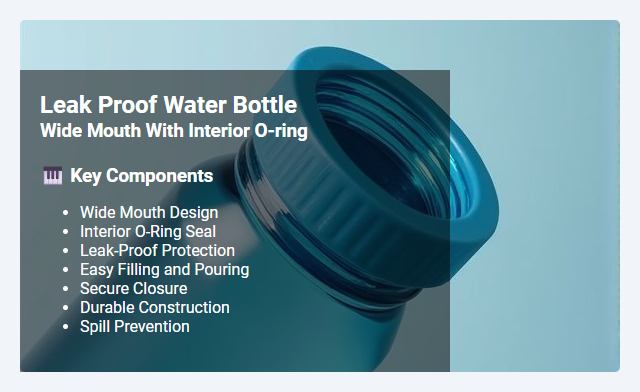 Wide Mouth Bottles with Interior O-Ring: Features and Leak-Proof Benefits